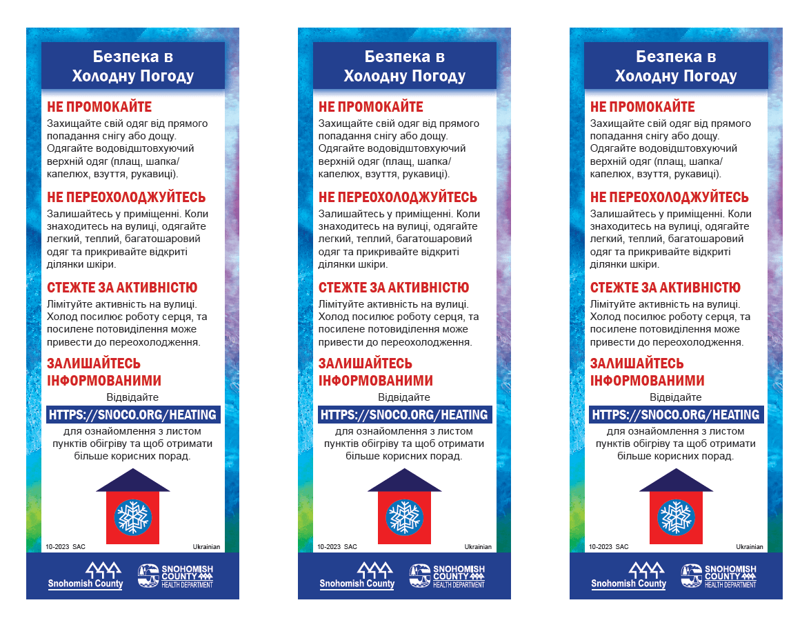 Ukrainian Cold Weather Rack Cards