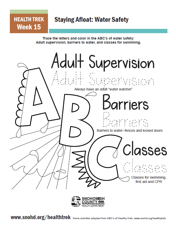 Health Trek Week 15 Activity_Water Safety