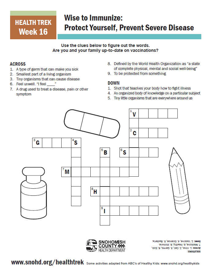 Health Trek Week 16 Activity_Wise to Immunize