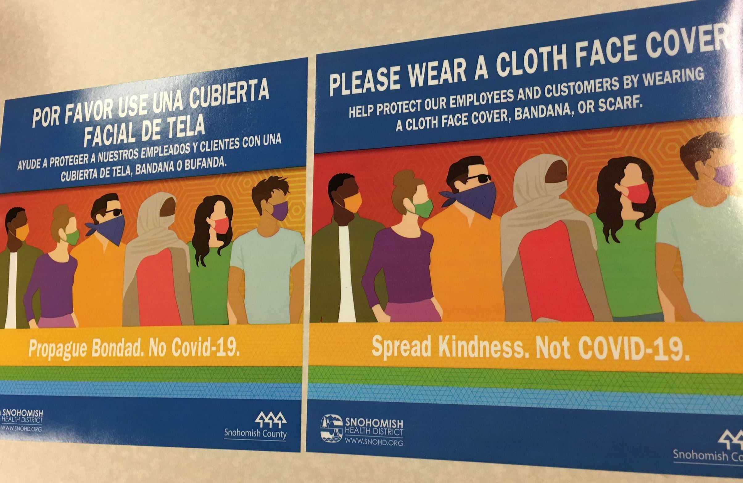 face cover window clings