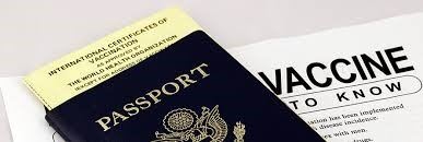 Passport and vaccination form
