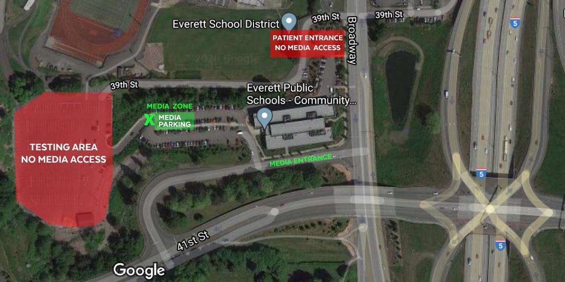 Drive Thru Testing Media Area Map 03232020